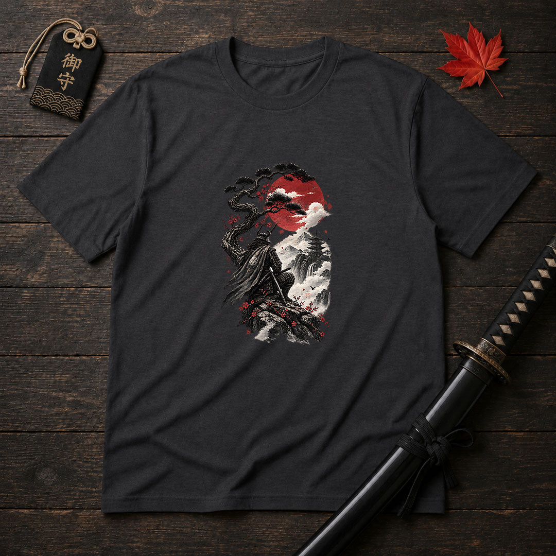 Samurai Atop the Cliff T-Shirt
