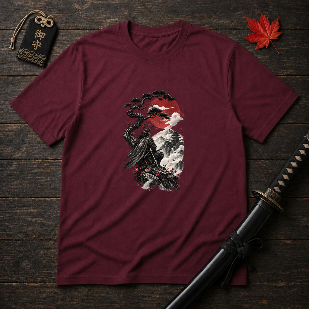 Samurai Atop the Cliff T-Shirt