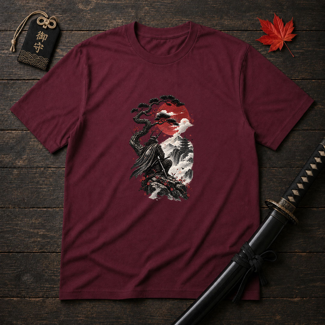 Samurai Atop the Cliff T-Shirt