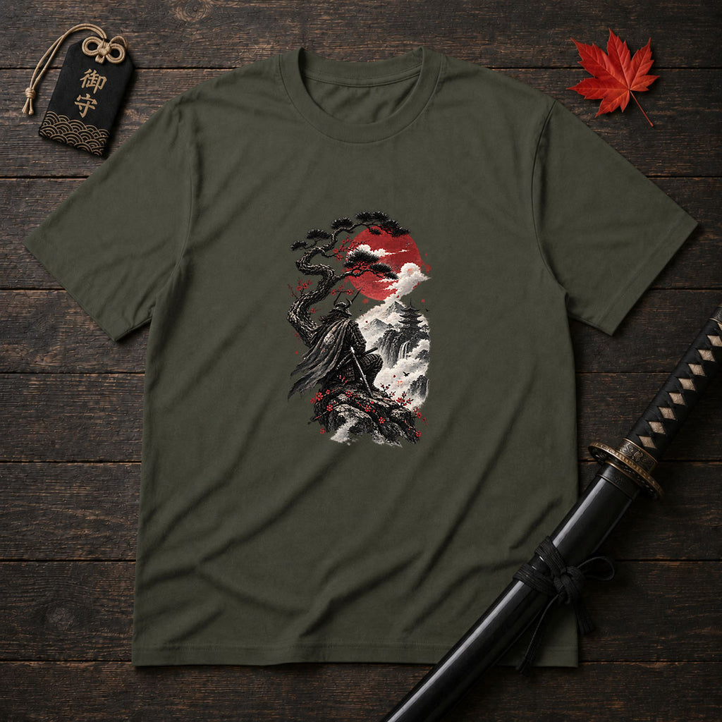 Samurai Atop the Cliff T-Shirt