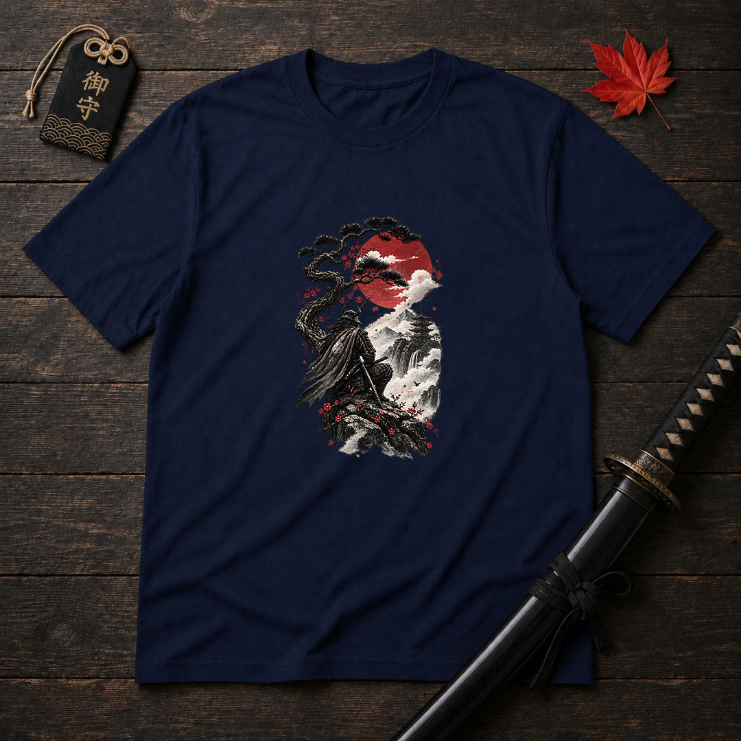 Samurai Atop the Cliff T-Shirt
