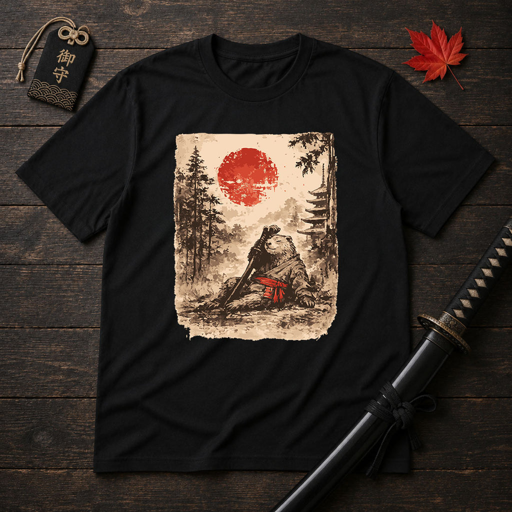 Samurai Bear Resting T-Shirt