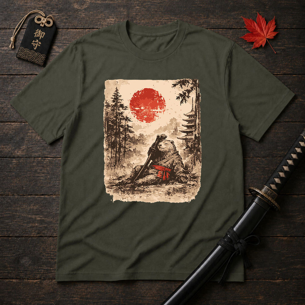 Samurai Bear Resting T-Shirt