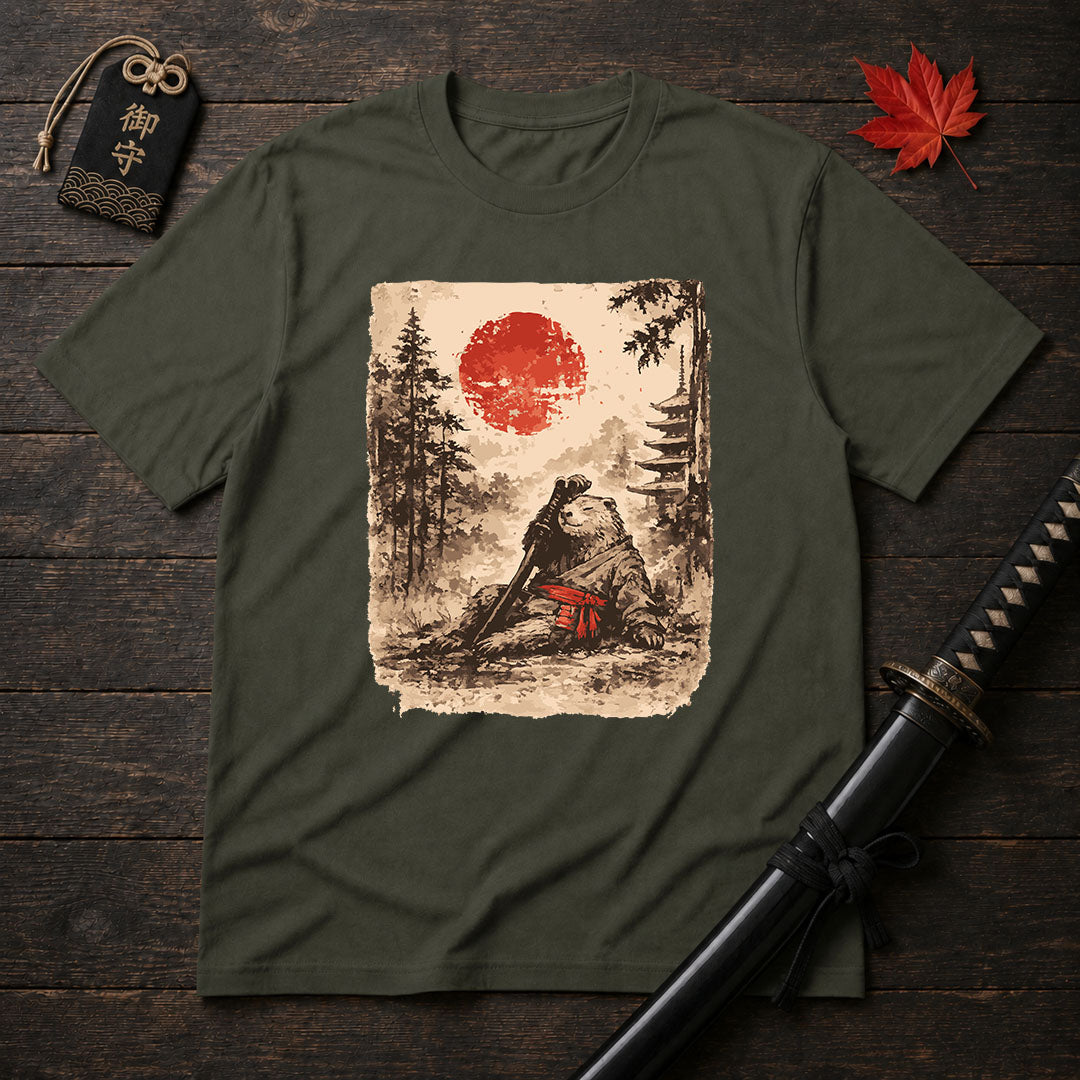 Samurai Bear Resting T-Shirt