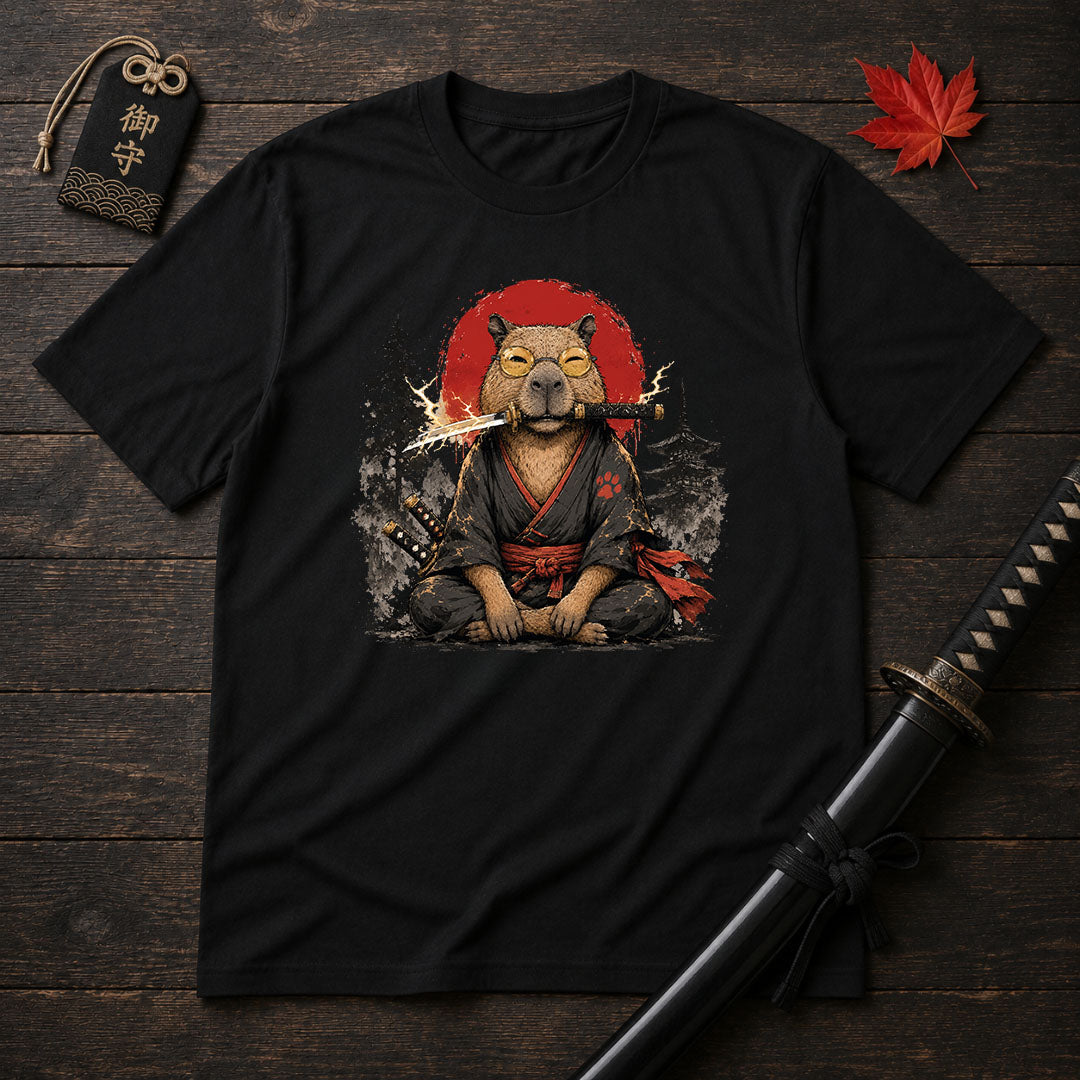 Samurai Capybara T-Shirt