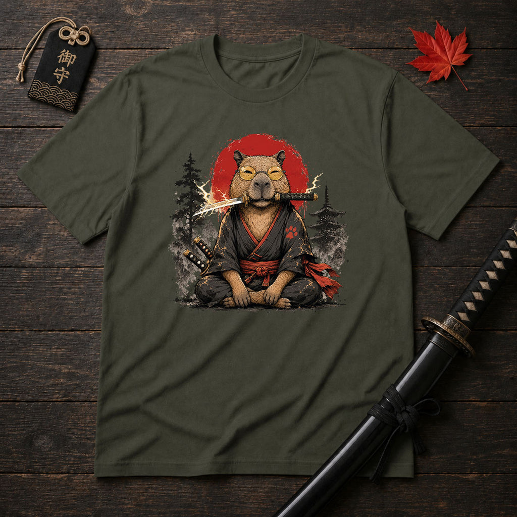 Samurai Capybara T-Shirt