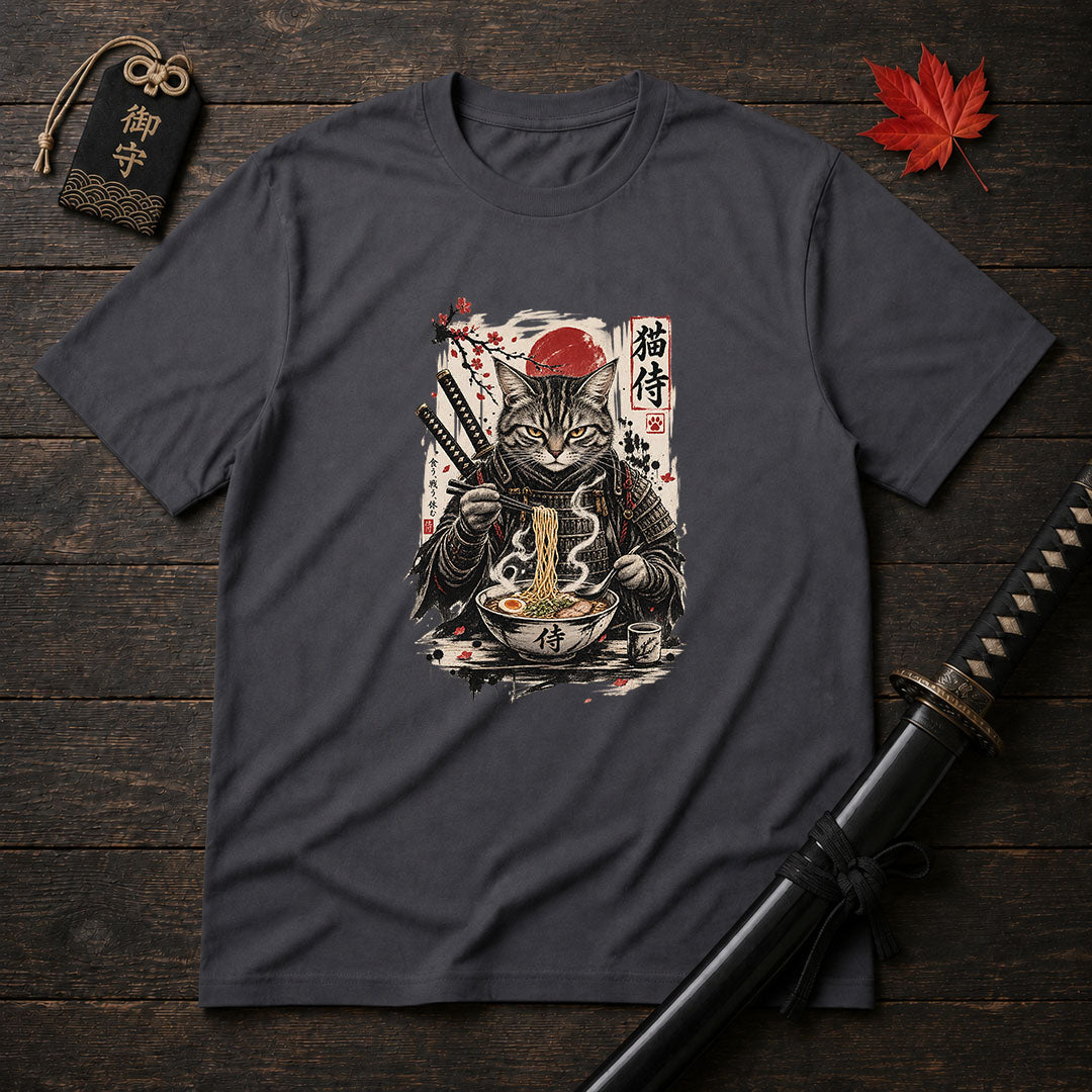 Samurai Cat Ramen T-Shirt
