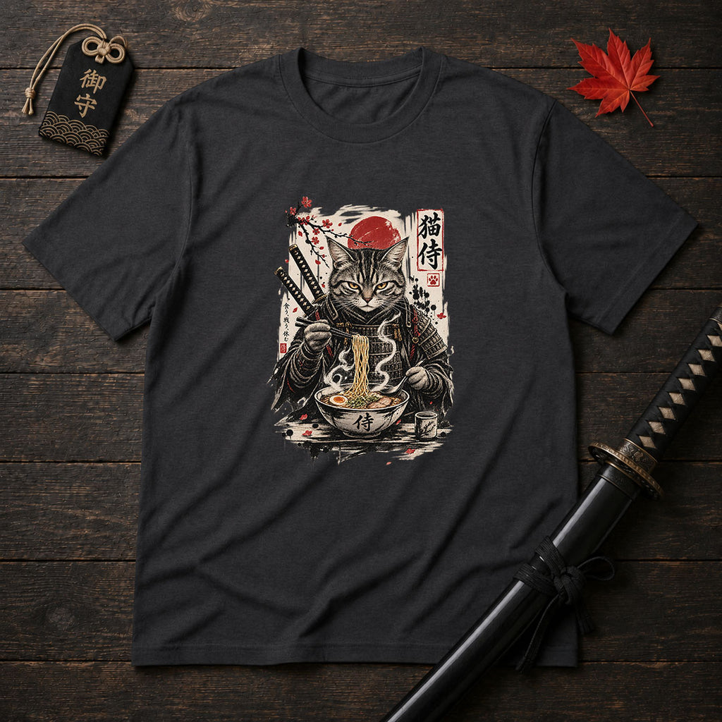 Samurai Cat Ramen T-Shirt