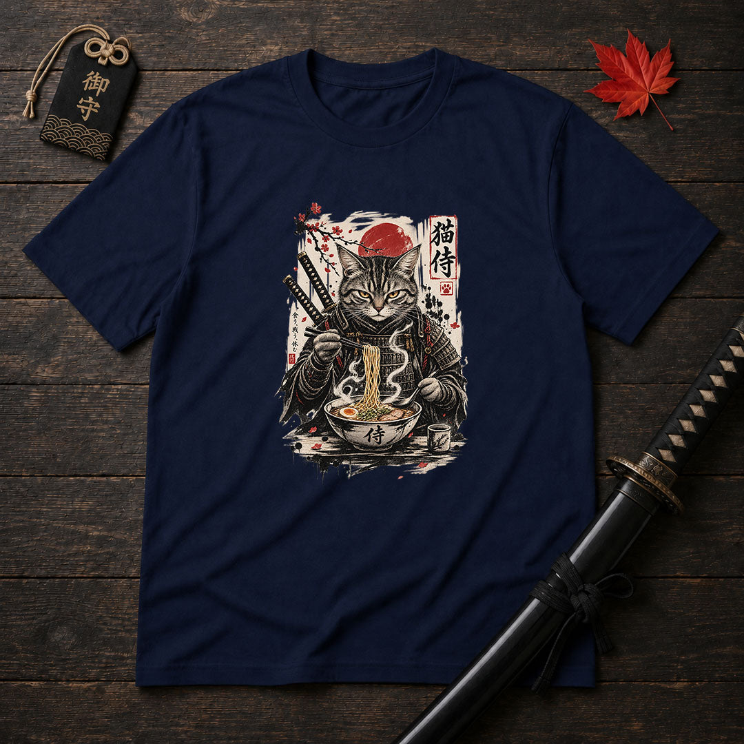 Samurai Cat Ramen T-Shirt
