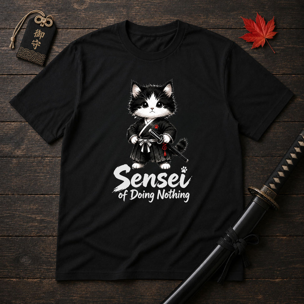 Samurai Cat Sensei T-Shirt