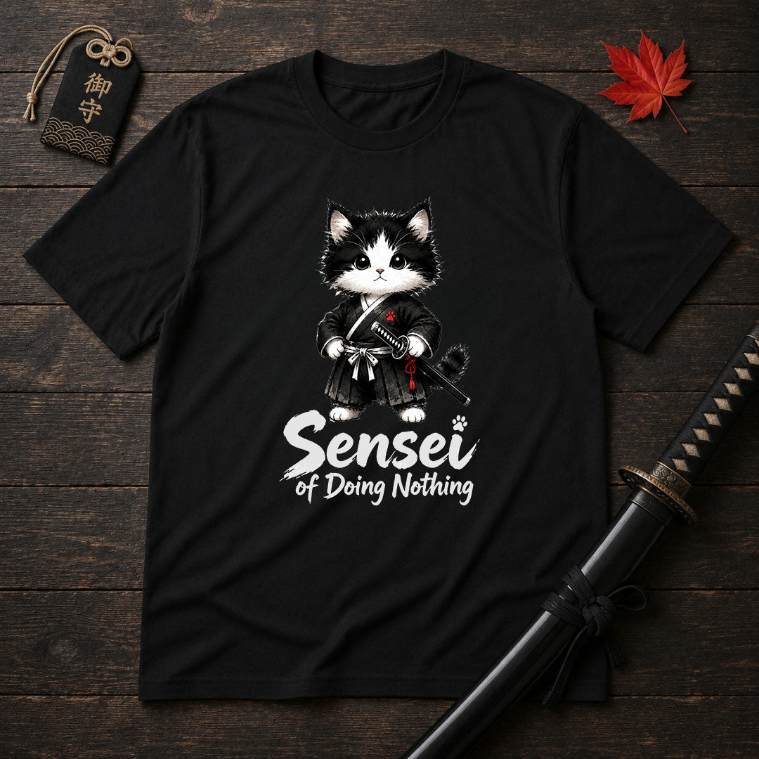 Samurai Cat Sensei T-Shirt