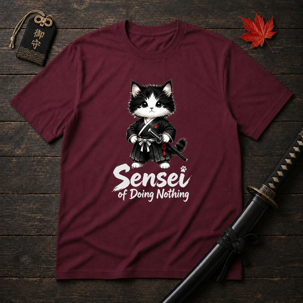 Samurai Cat Sensei T-Shirt