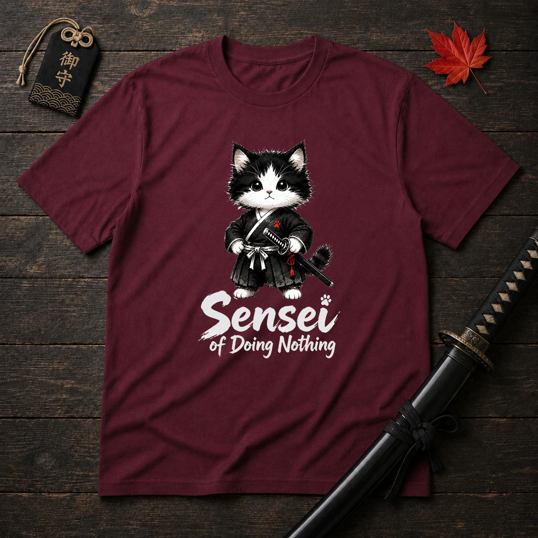 Samurai Cat Sensei T-Shirt
