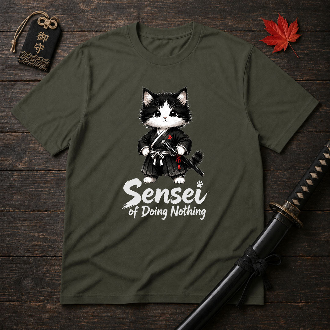 Samurai Cat Sensei T-Shirt