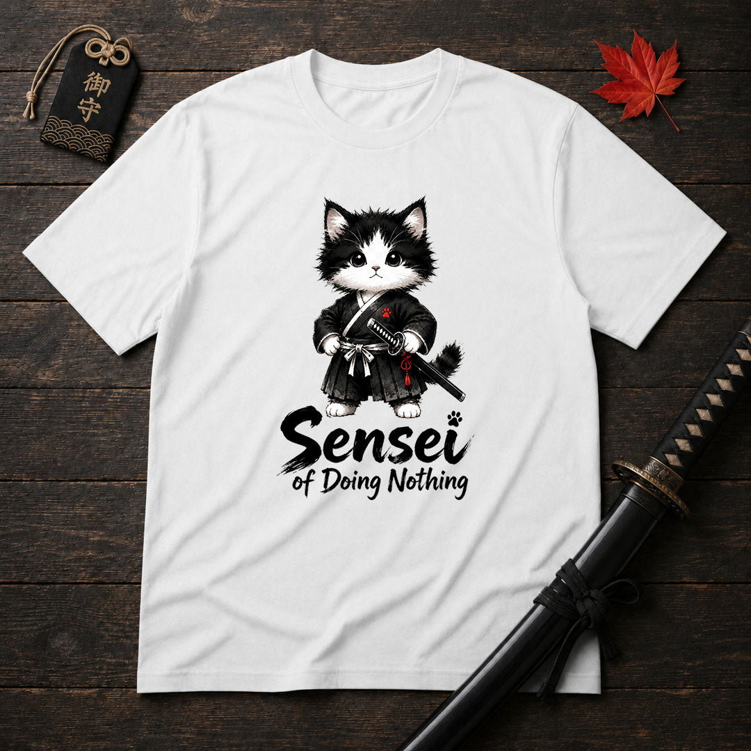 Samurai Cat Sensei T-Shirt