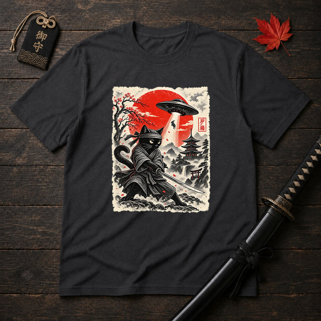 Samurai Cat Stance T-Shirt