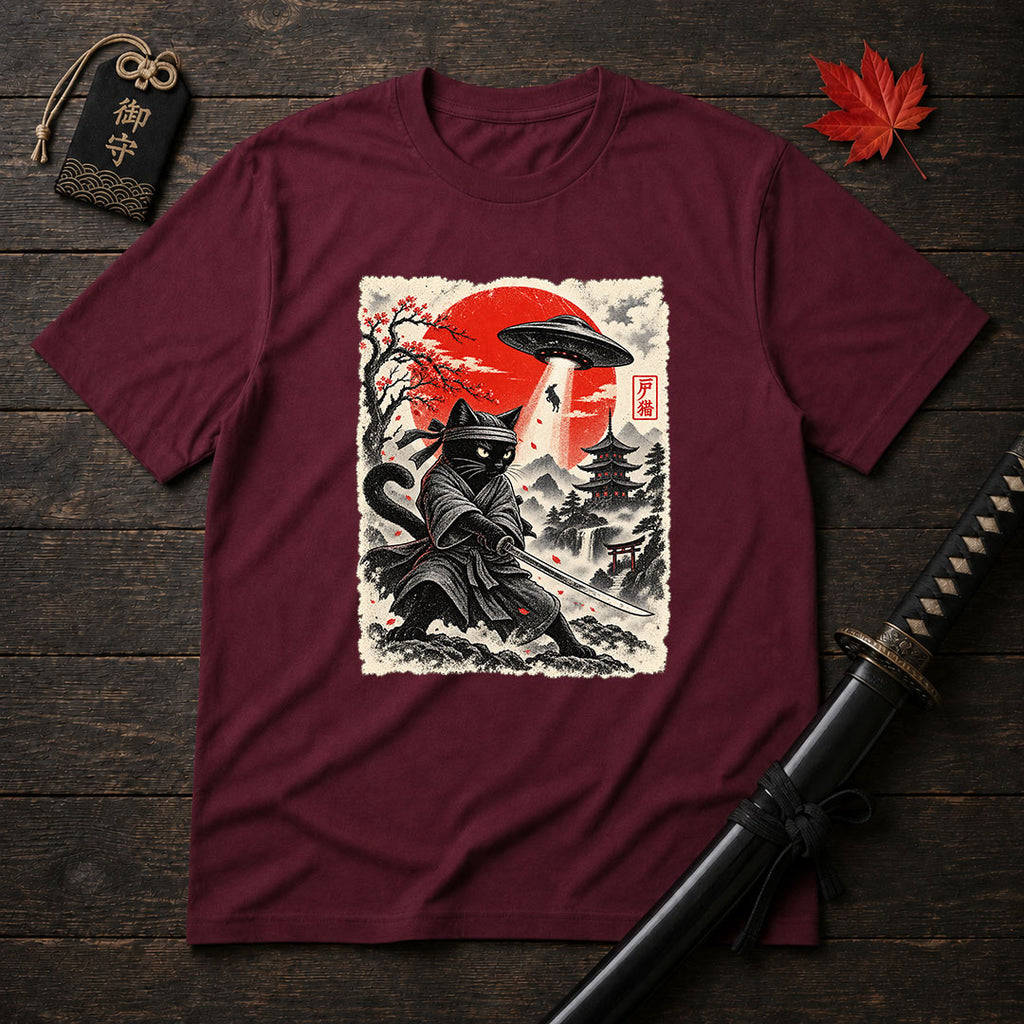 Samurai Cat Stance T-Shirt