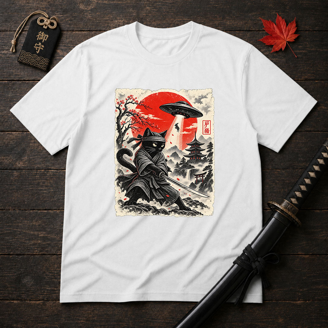 Samurai Cat Stance T-Shirt