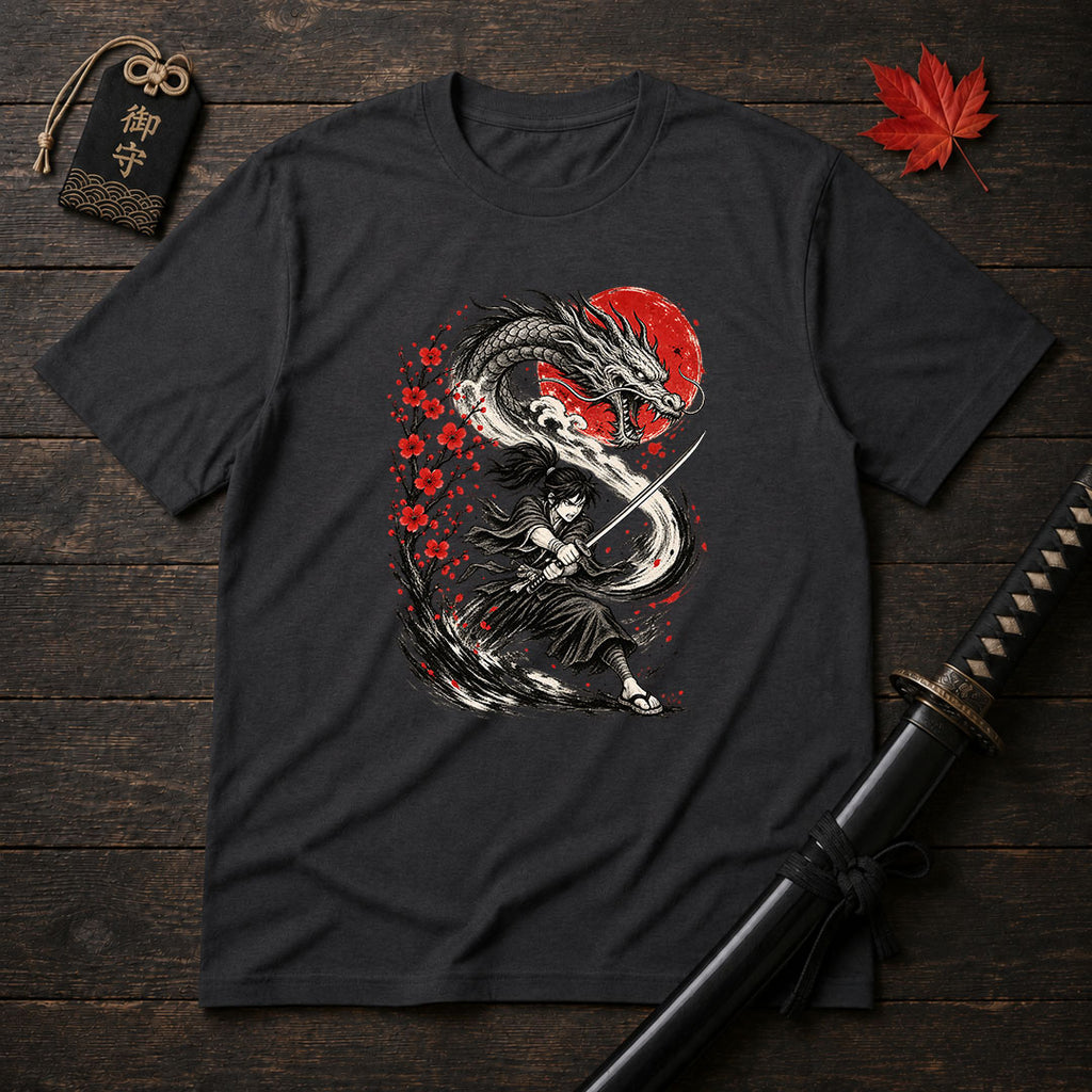 Samurai Dragon Strike T-Shirt