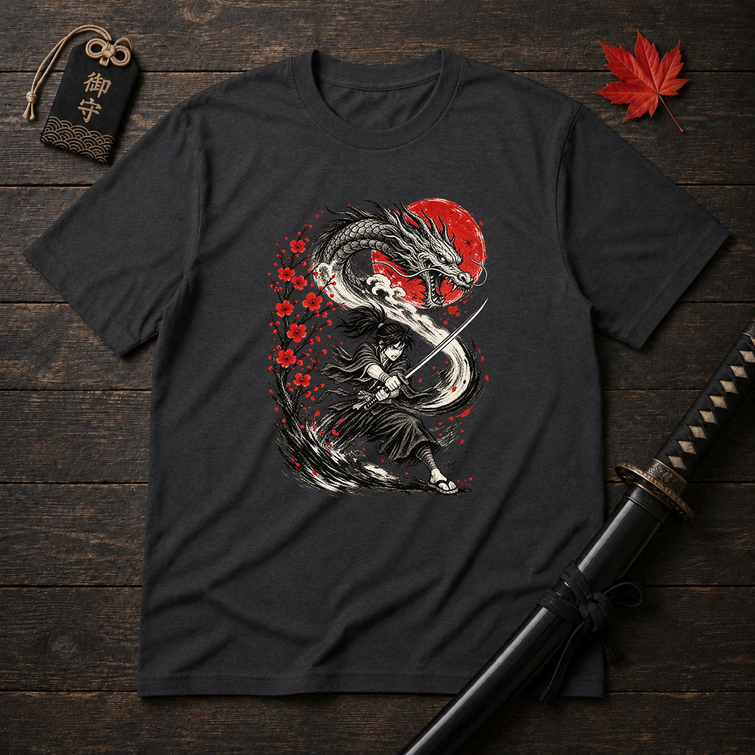 Samurai Dragon Strike T-Shirt