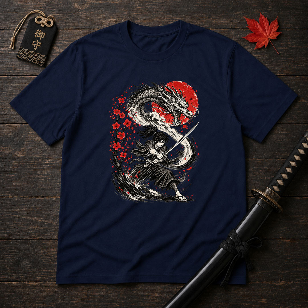 Samurai Dragon Strike T-Shirt
