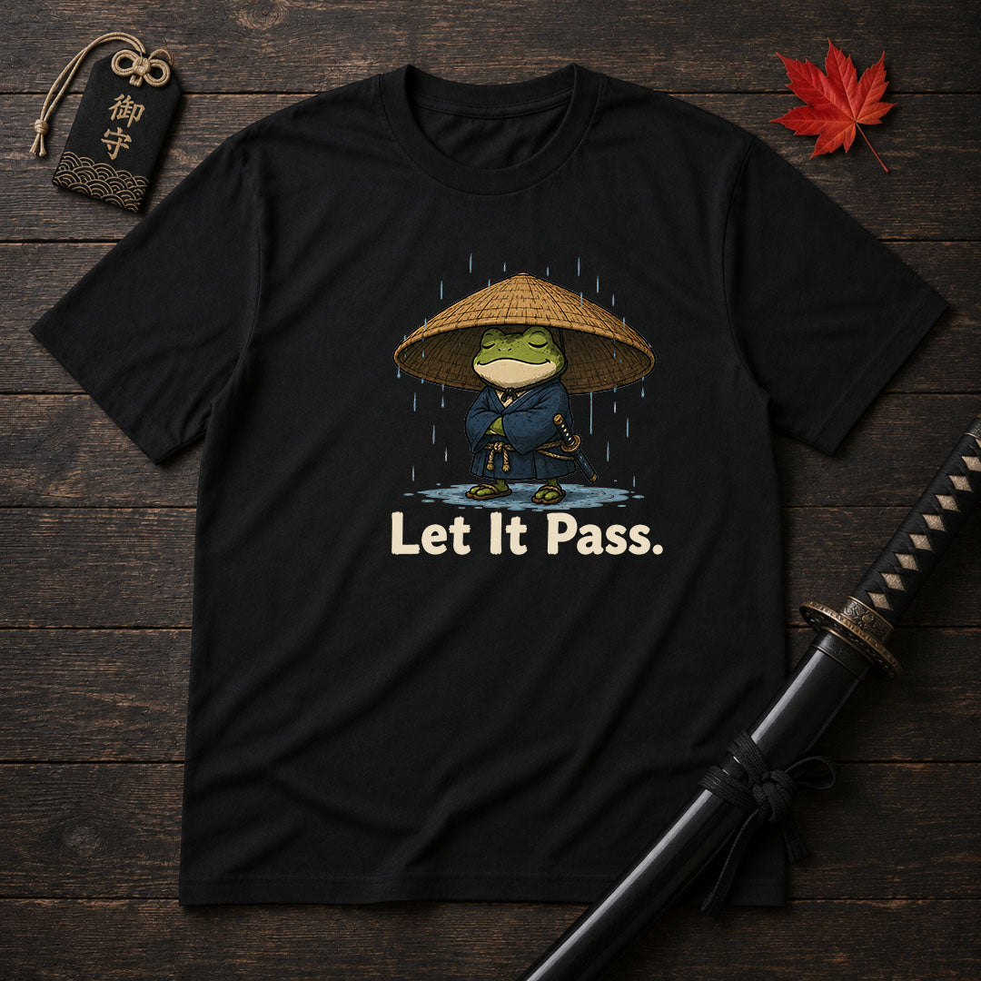 Samurai Frog Let It Pass T-Shirt