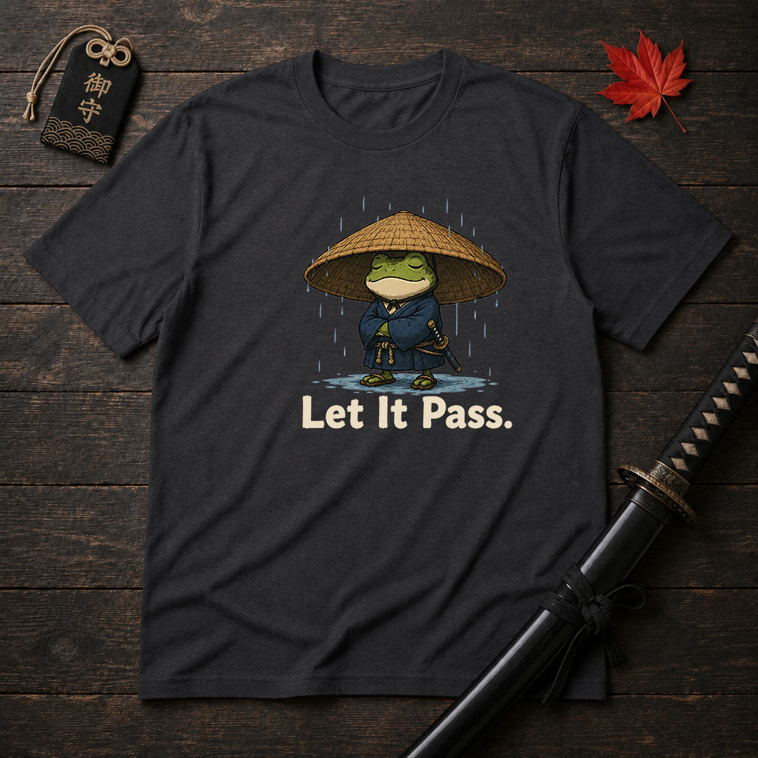Samurai Frog Let It Pass T-Shirt