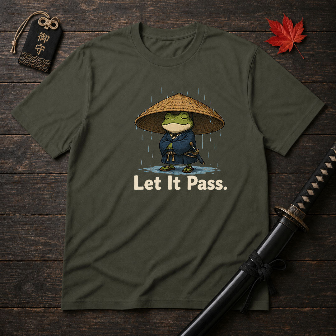 Samurai Frog Let It Pass T-Shirt