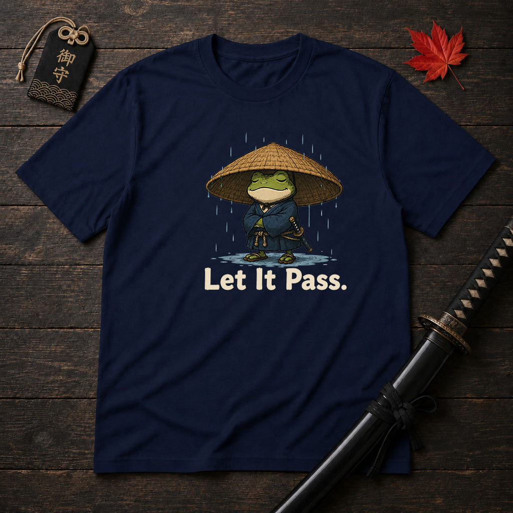 Samurai Frog Let It Pass T-Shirt