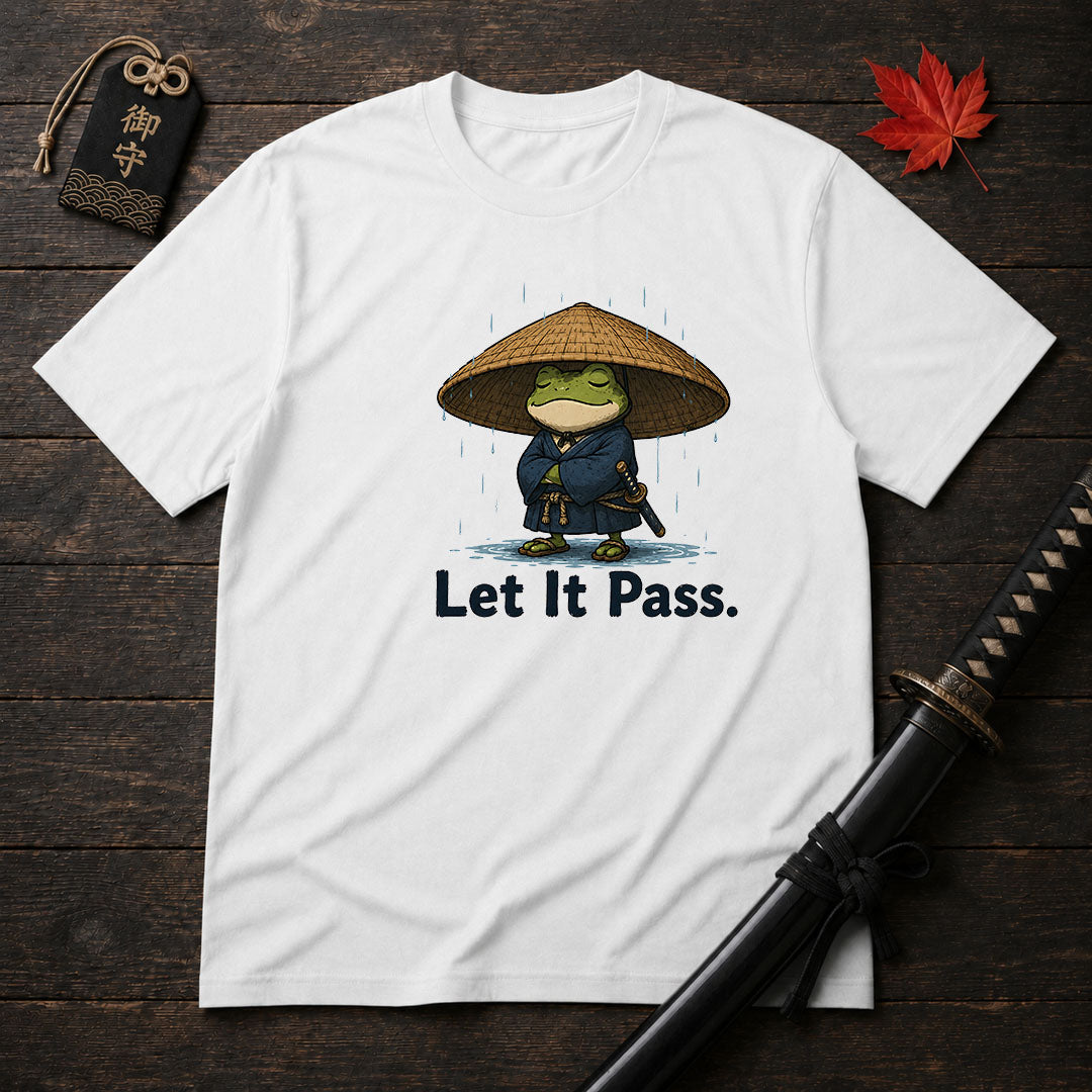 Samurai Frog Let It Pass T-Shirt