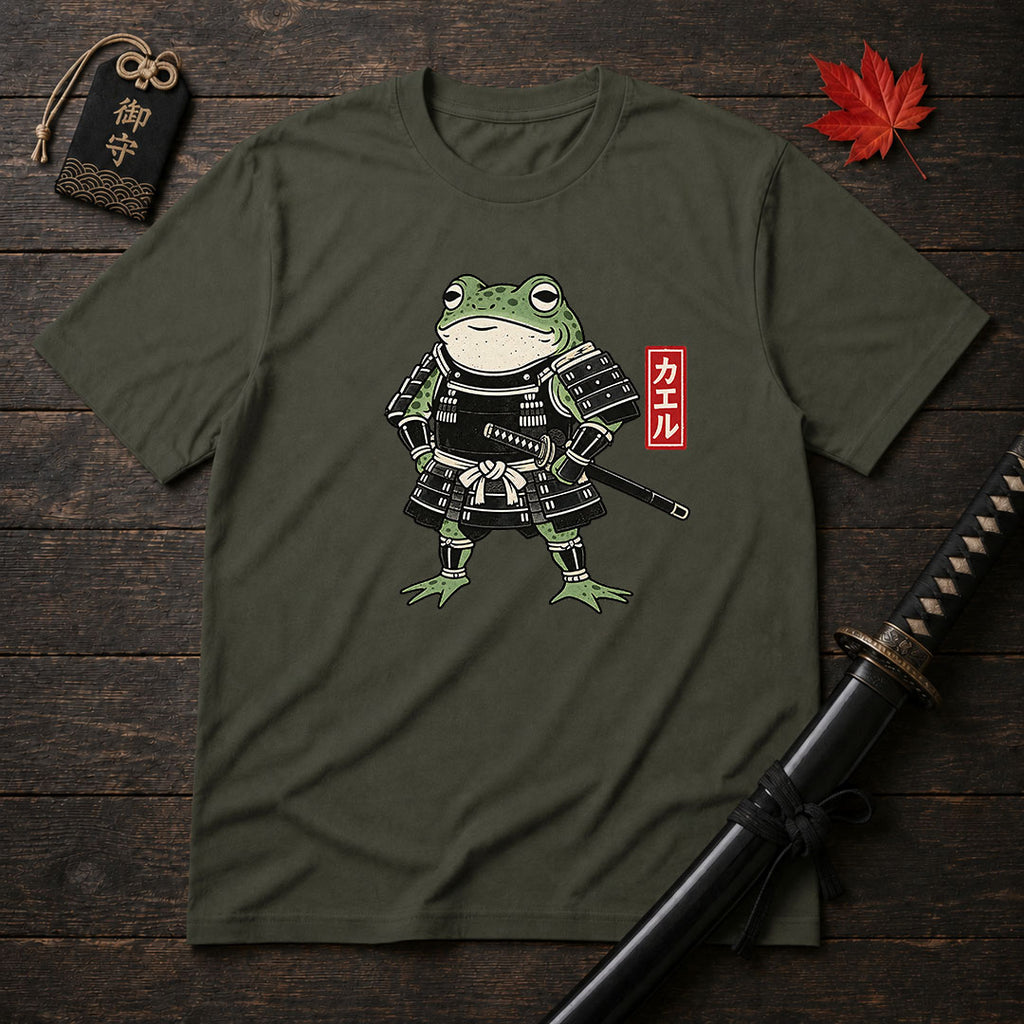 Samurai Frog Warrior T-Shirt