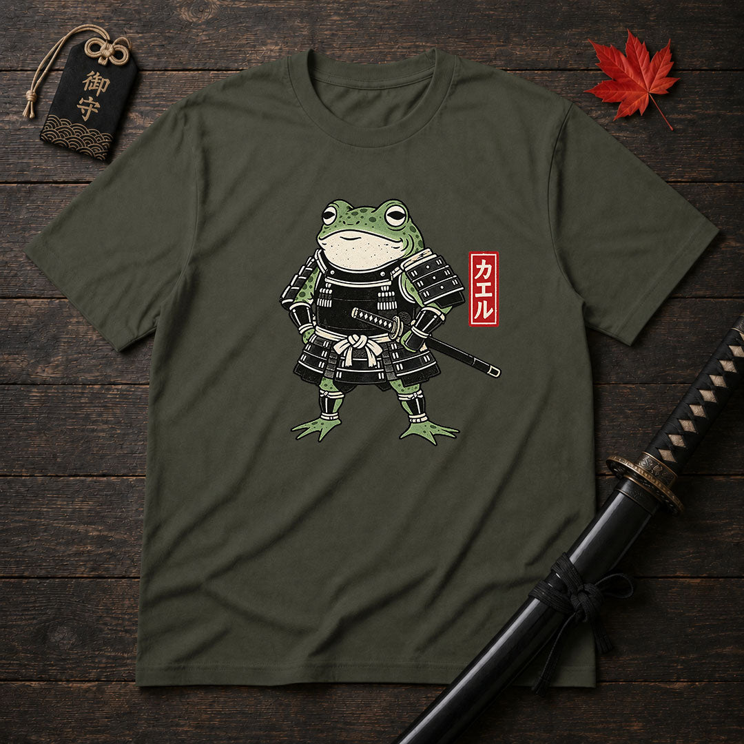 Samurai Frog Warrior T-Shirt