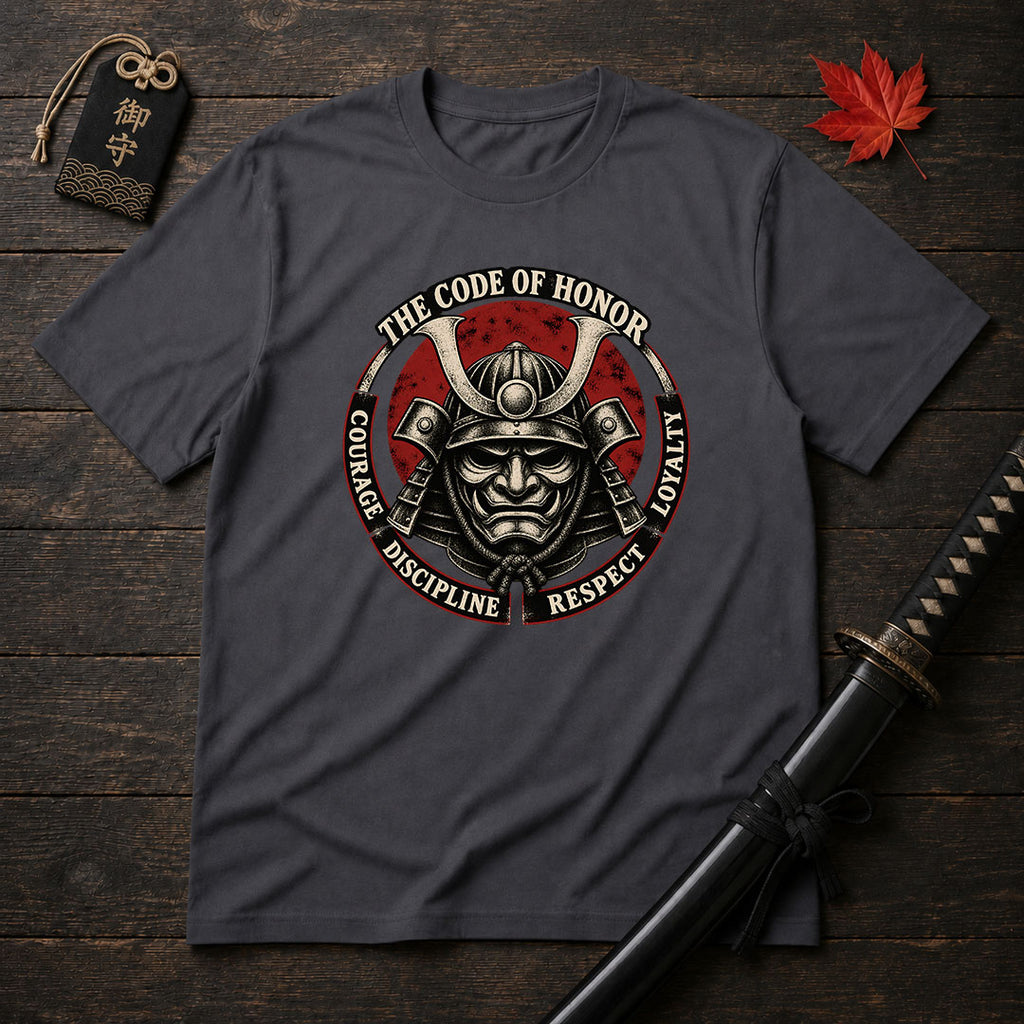 Samurai Helmet Honor Circle T-Shirt
