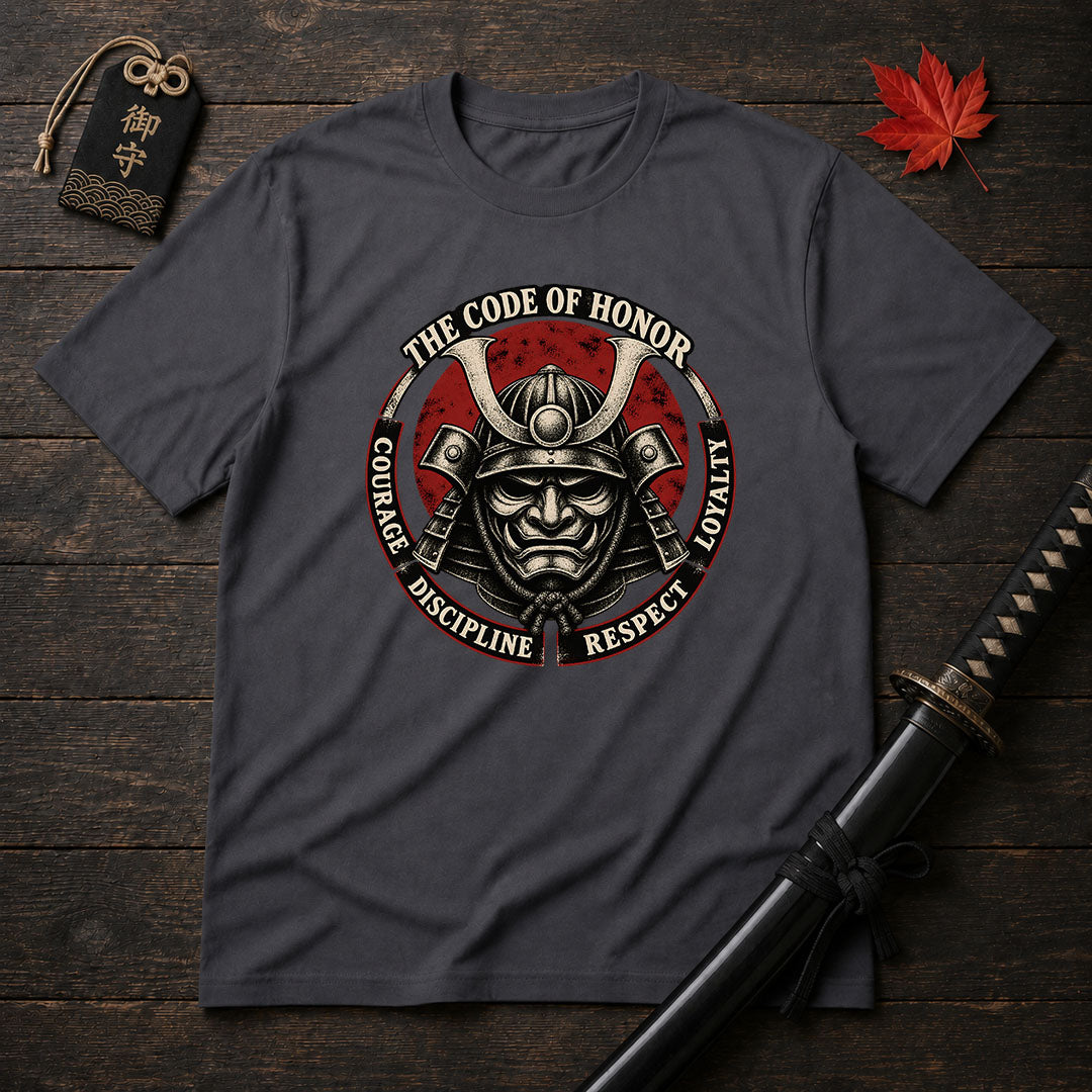Samurai Helmet Honor Circle T-Shirt