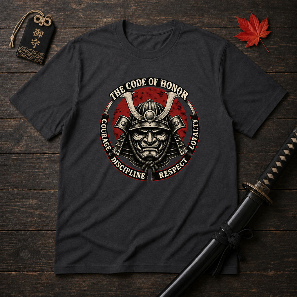 Samurai Helmet Honor Circle T-Shirt