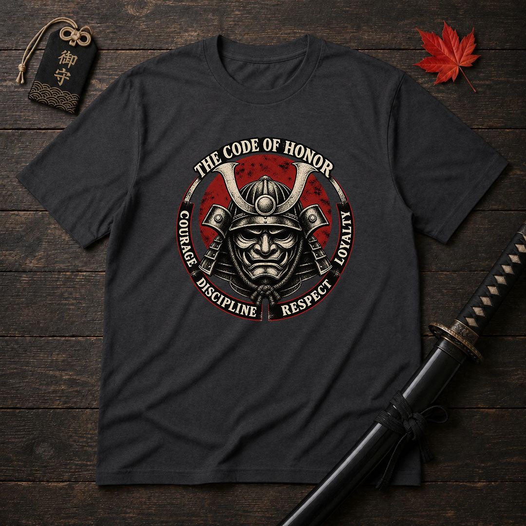 Samurai Helmet Honor Circle T-Shirt