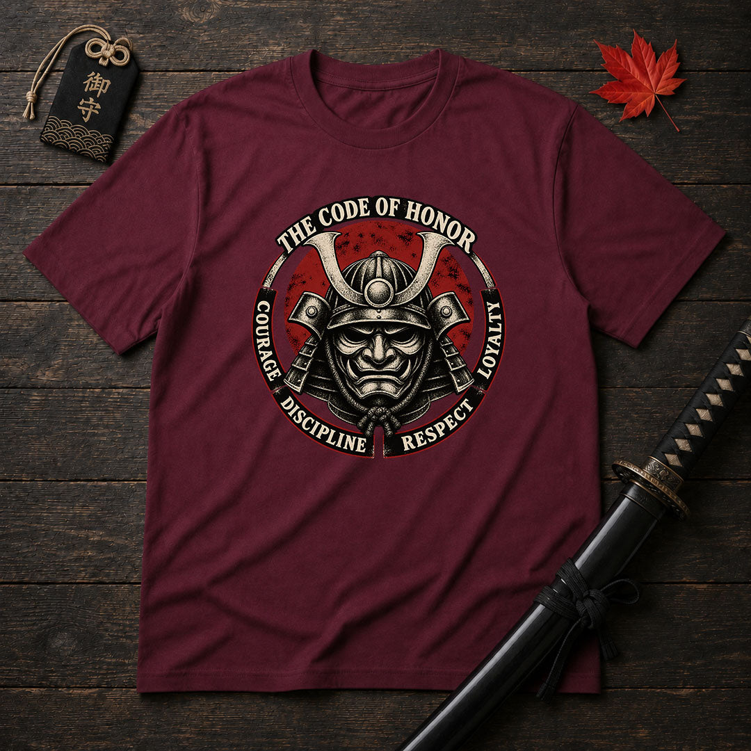Samurai Helmet Honor Circle T-Shirt
