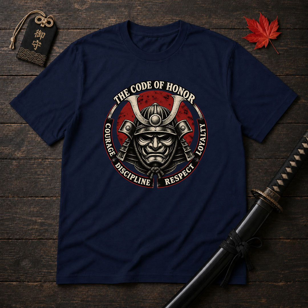 Samurai Helmet Honor Circle T-Shirt