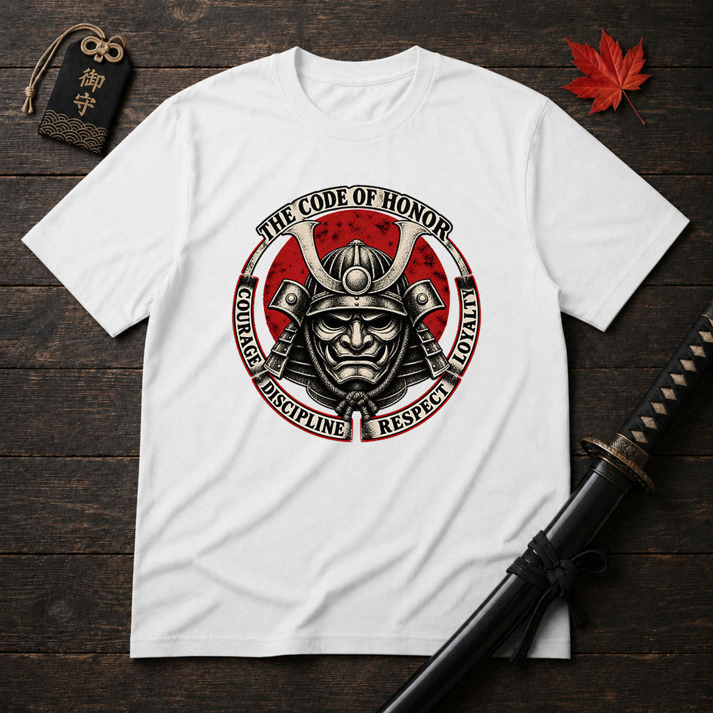 Samurai Helmet Honor Circle T-Shirt