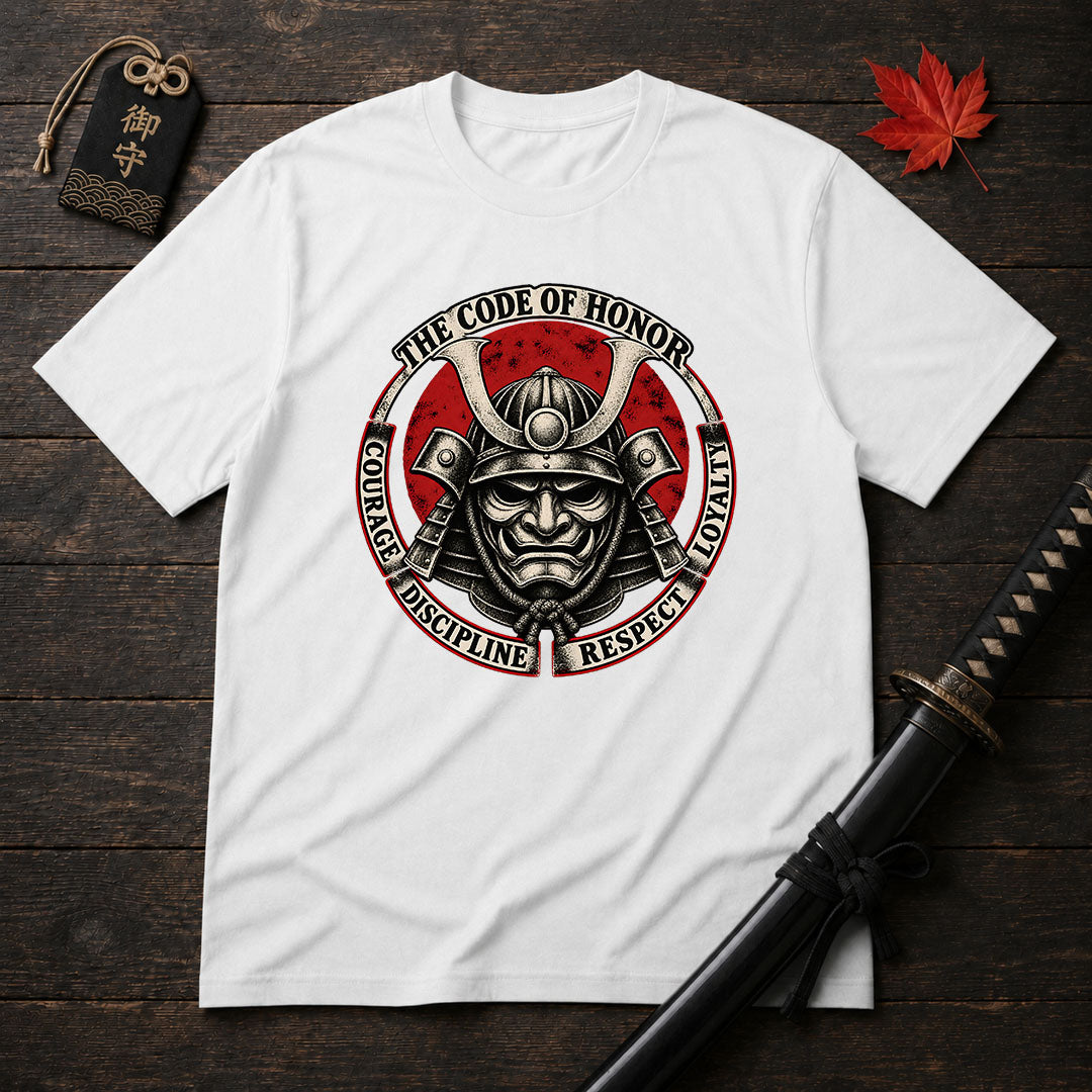 Samurai Helmet Honor Circle T-Shirt
