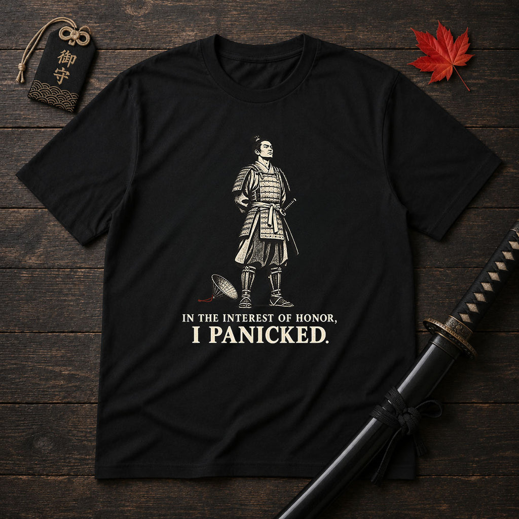 Samurai Humor: I Panicked T-Shirt