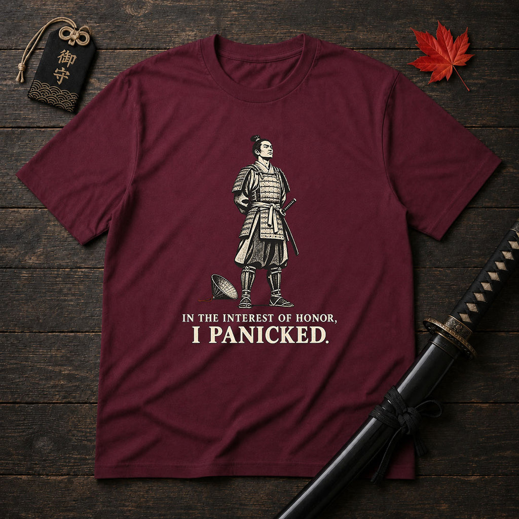 Samurai Humor: I Panicked T-Shirt