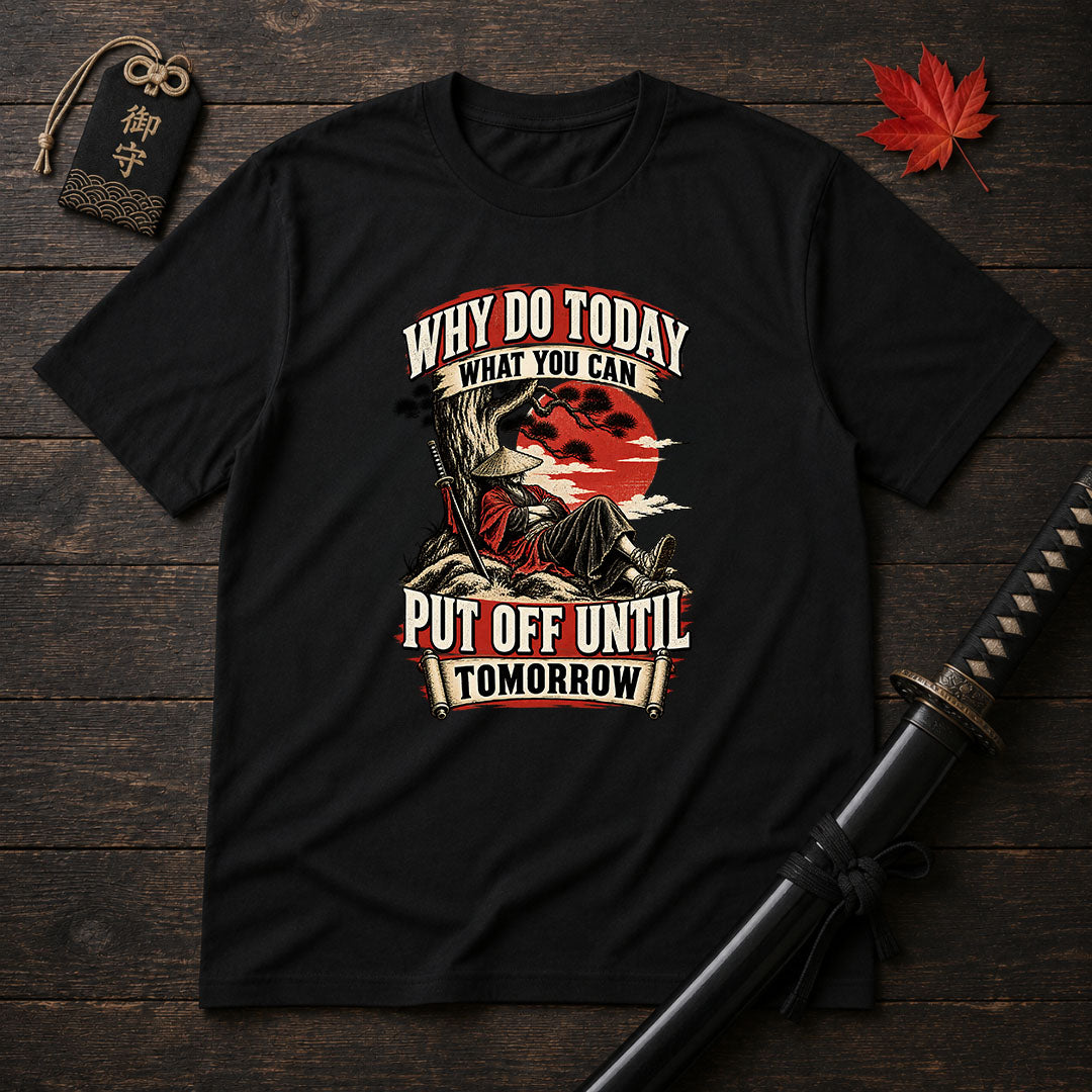 Samurai Lazy Wisdom T-Shirt