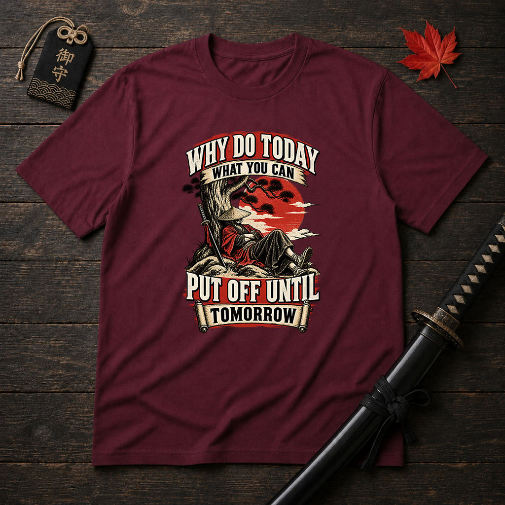Samurai Lazy Wisdom T-Shirt