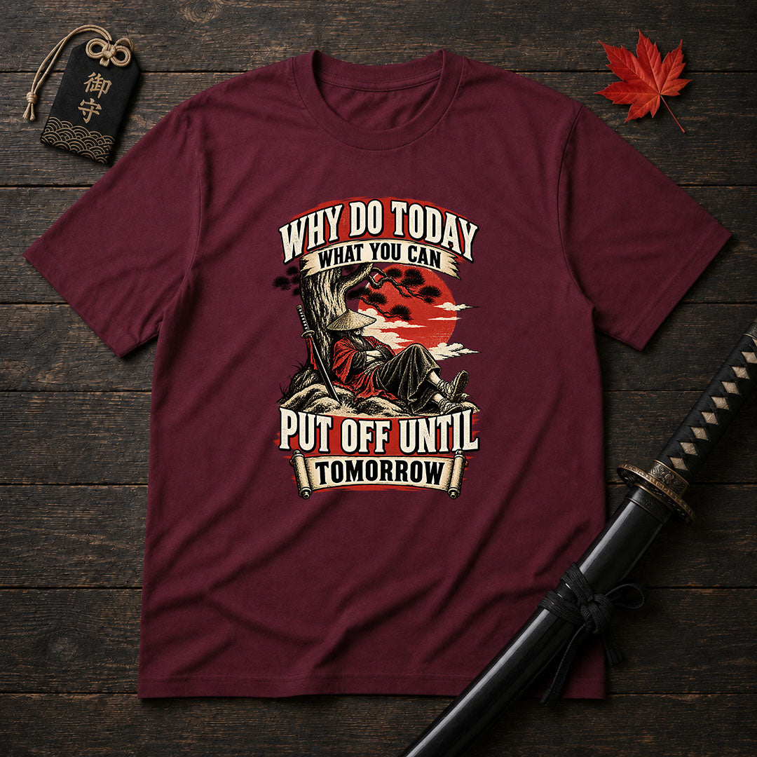 Samurai Lazy Wisdom T-Shirt