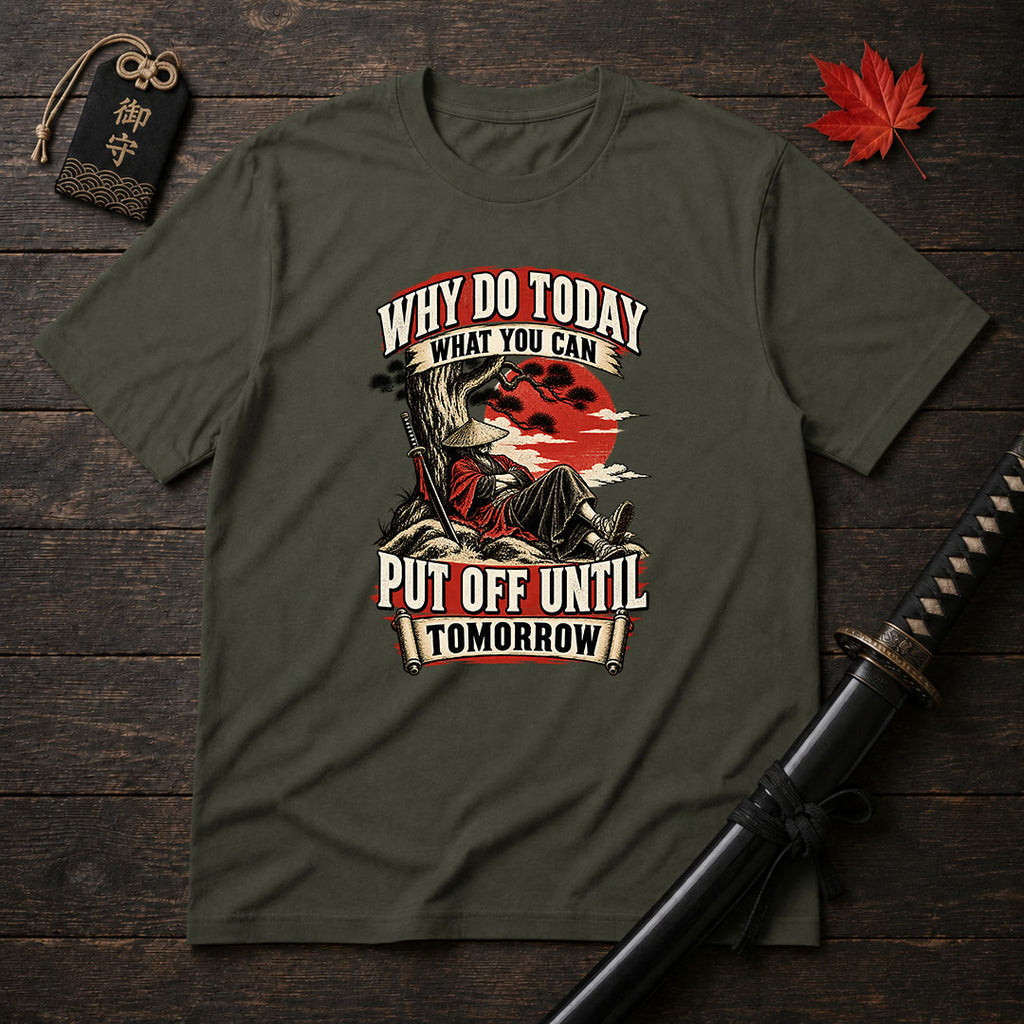 Samurai Lazy Wisdom T-Shirt