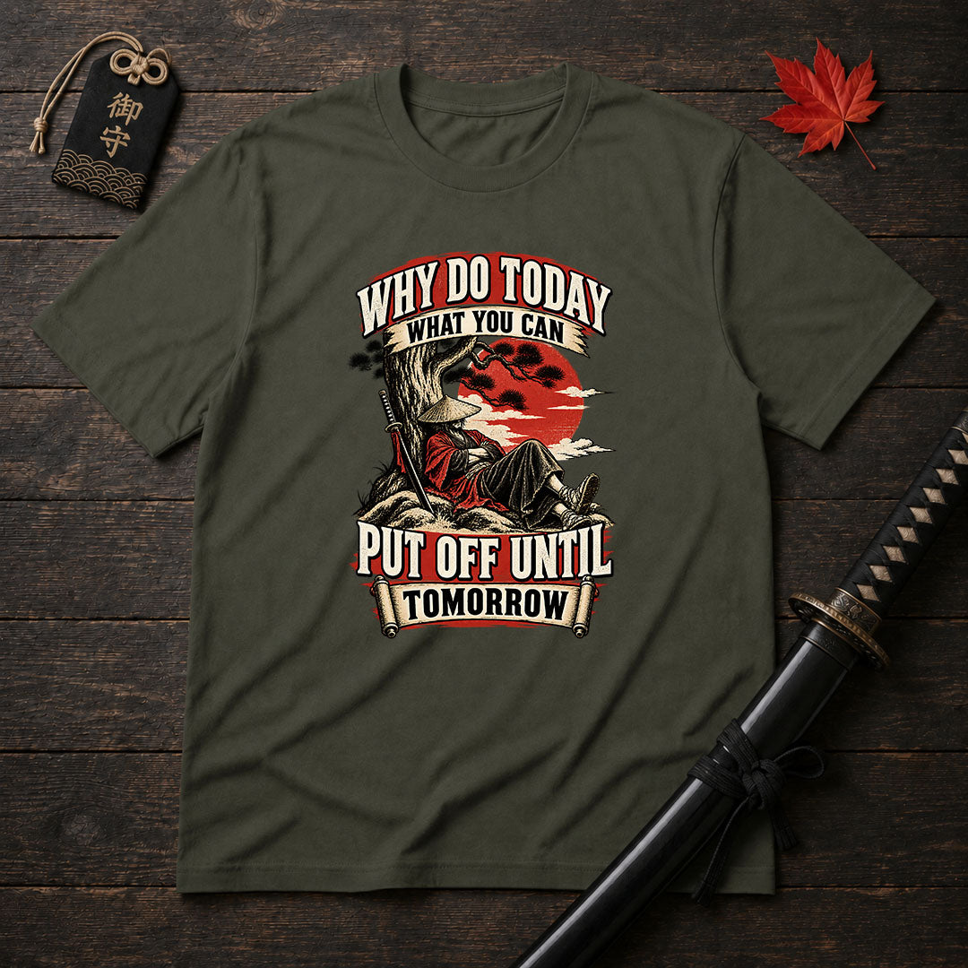 Samurai Lazy Wisdom T-Shirt