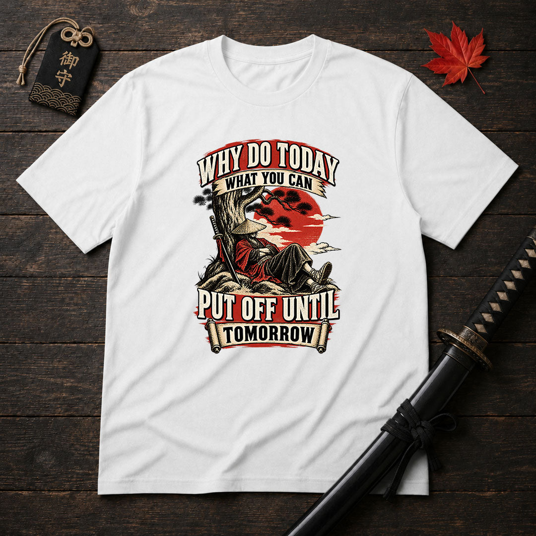 Samurai Lazy Wisdom T-Shirt