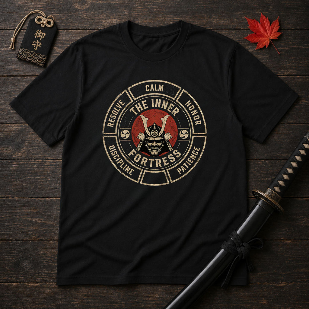 Samurai Mask Emblem T-Shirt