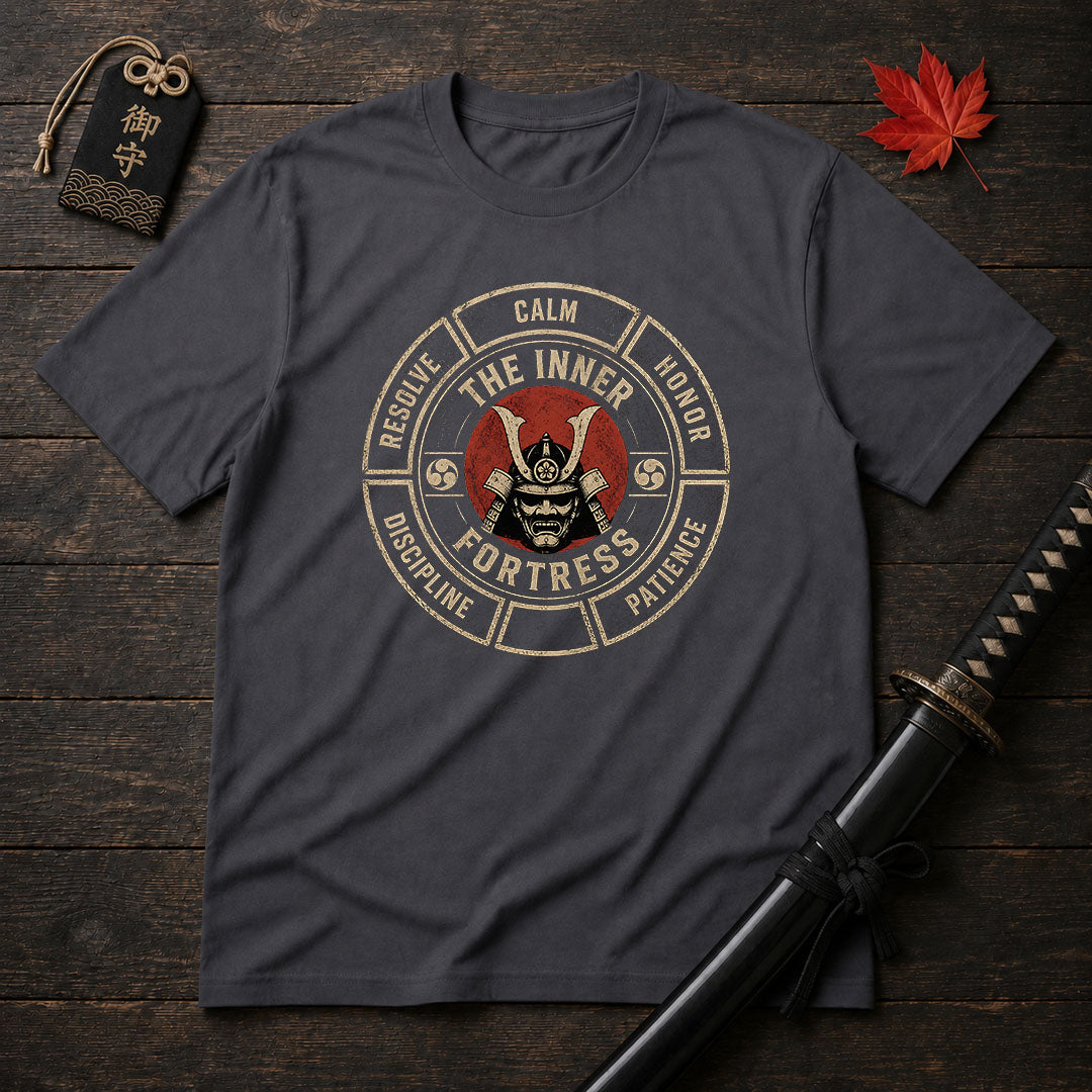 Samurai Mask Emblem T-Shirt